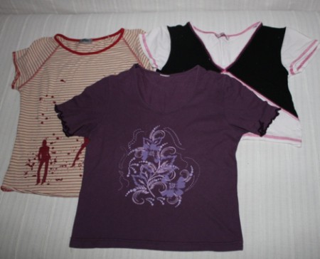 Sada tričiek 3ks - 2,00eur